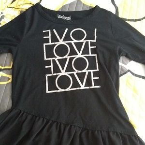 Black disney dress shirt girls.